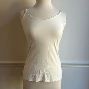 Only Hearts by Helena Stewart White Camisole Top Size large EUC